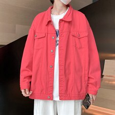 韩版潮百搭休闲学生帅气风衣夹克纯色外套ins港风宽松W1426-P65，男装夹克，星座512-4