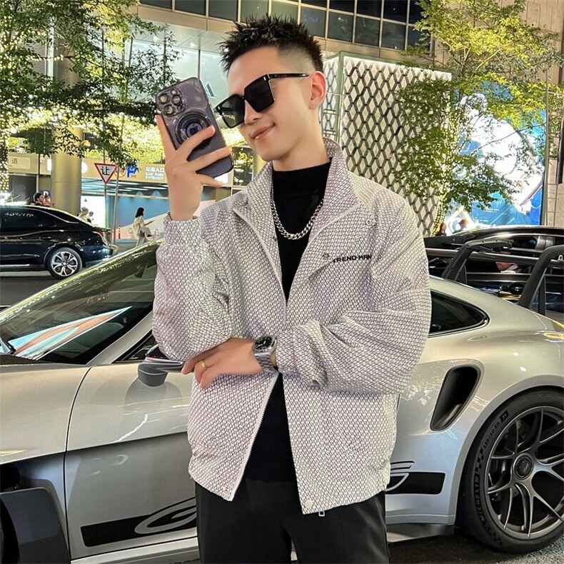 工装外套男新款潮流短款夹克衣服男士春秋款上衣,男装夹克,星座1013