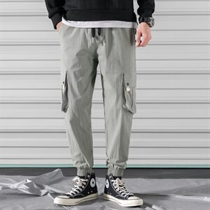 青少年春季工装休闲裤男韩版潮流宽松简约九分裤子 DS362T图片