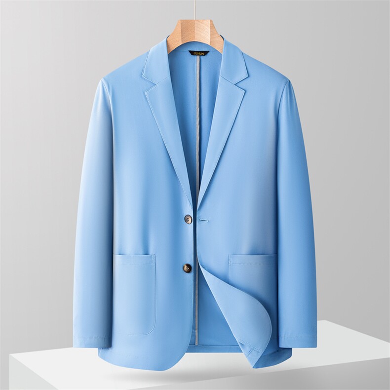 冰丝防晒西服男士夏季超薄透气轻薄款高端商务休闲小西装无痕单西，男装西服，星座505-2（原电商A260-1)