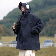 美式机能工装外套男春秋季户外防风防水冲锋衣潮牌宽松登山夹克，男装夹克，星座716-4