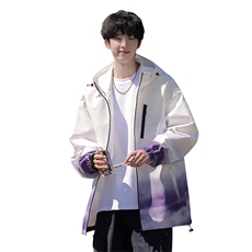 G0121-P72秋季新款日系cityboy渐变连帽宽松夹克，男装夹克，星座109