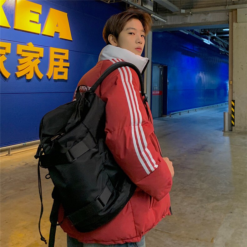 EQ336撞色面包服冬季外套男港风潮流印花棉衣2024新款青少年棉服,男装棉衣,电商C306-1