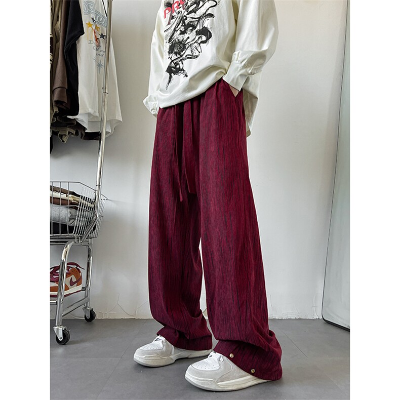 现货DSA059-ZK7953-P50控78秋季百搭休闲裤宽松日常直筒裤垂感,男装休闲裤,电商A059