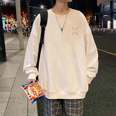 S6305-P28秋季圆领卫衣男大码韩版宽松长袖外套，男装卫衣，电商A040