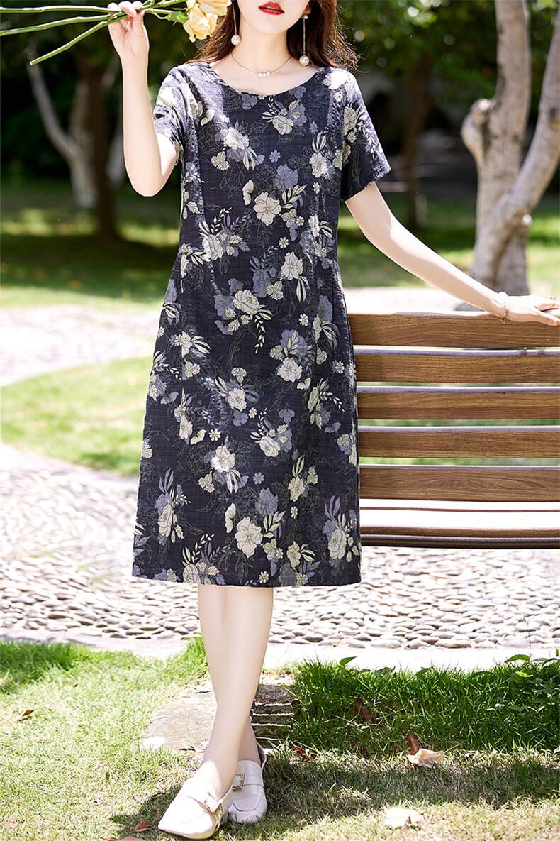 夏季时尚气质收腰显瘦连衣裙2024年夏季,女装连衣裙,倪叶myz
