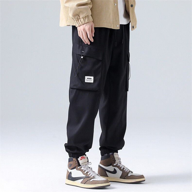 秋季新款卫裤休闲裤无影墙弹力束脚裤工装裤K8530-P55控89，男装休闲裤，星座717