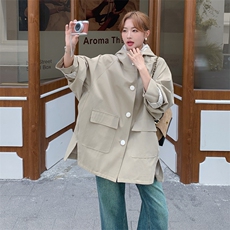 现货蕾丝拼接风衣8863P185K278，女装风衣，2C201