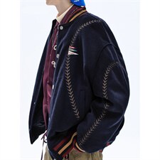 网络图慎用!图片只做展示7天到货美式运动夹棉棒球棉衣78156P148，男装棉衣，星座226-2