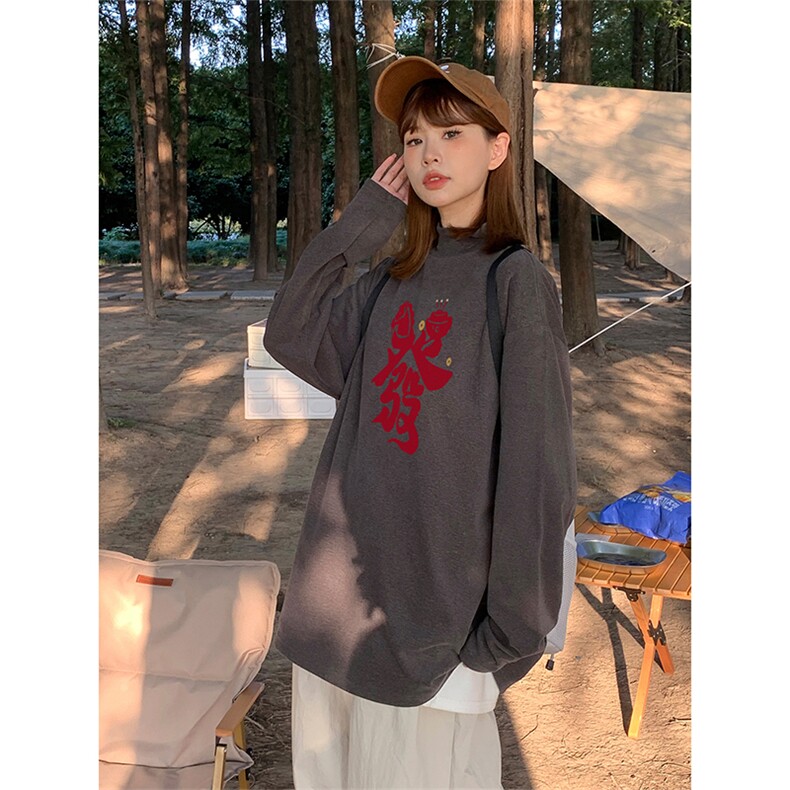 舒适时尚复古休闲上衣秋冬内搭慵懒松弛感打底衫HY841TP19控39,男装T恤,电商A102B