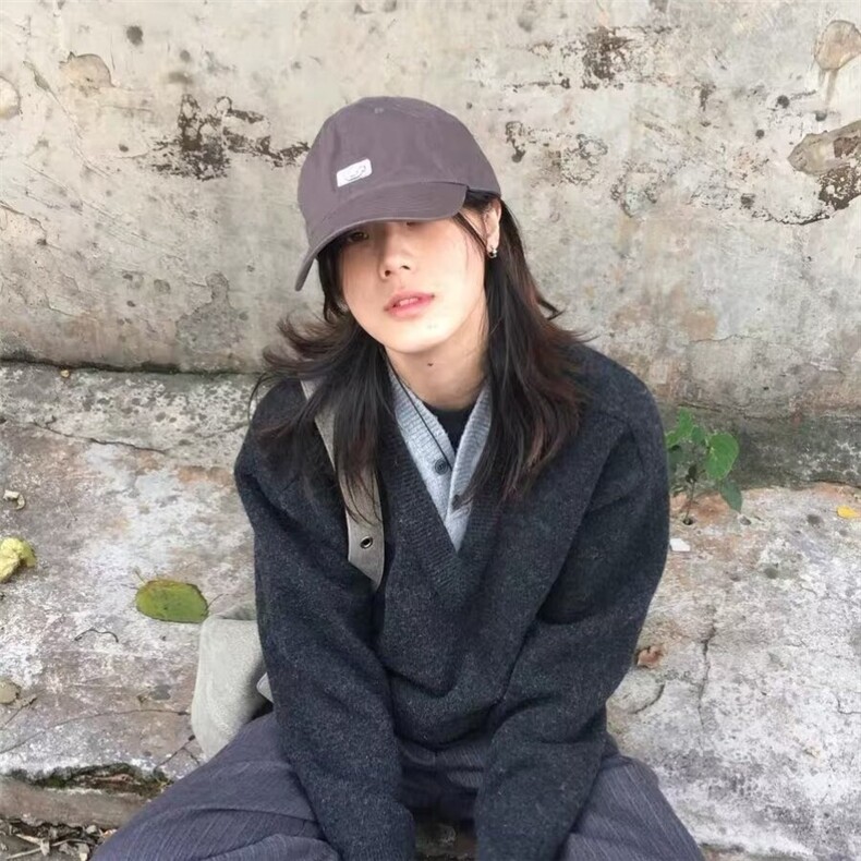 日美式毛衣男女V领早秋设计感小众假两件复古重磅针织衫外套新款,男装针织衫/毛衣,星座506A