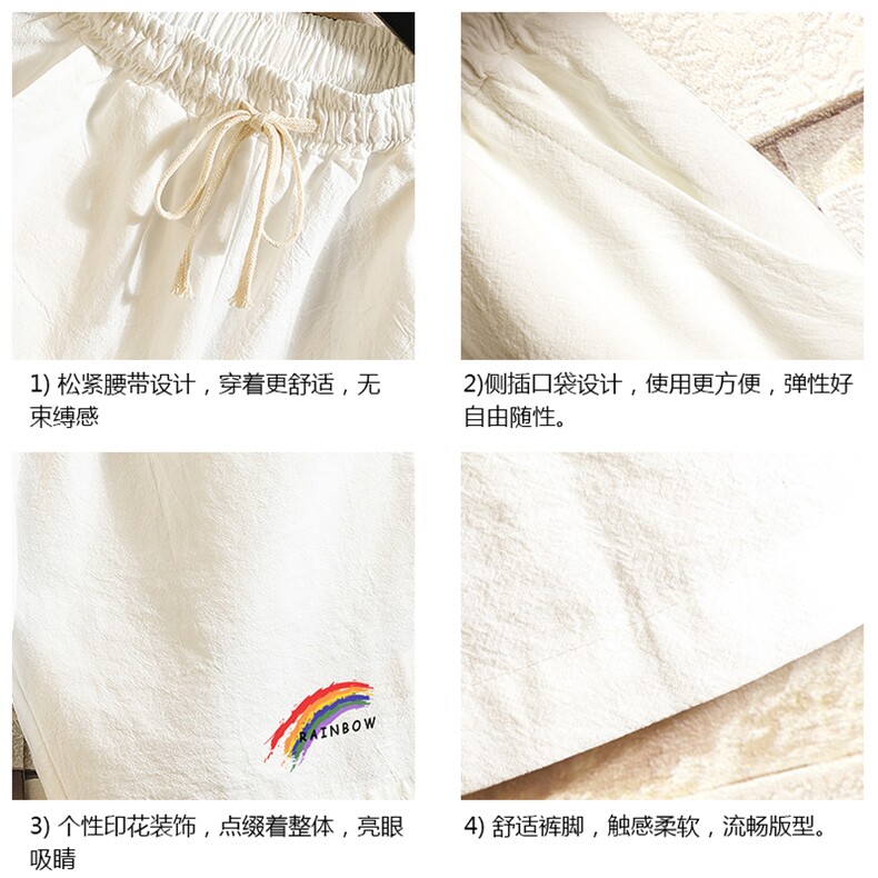 YD33064-P25亚麻短裤男大码棉麻五分裤男中裤沙滩裤砖墙挂拍,男装休闲裤,电商A040A