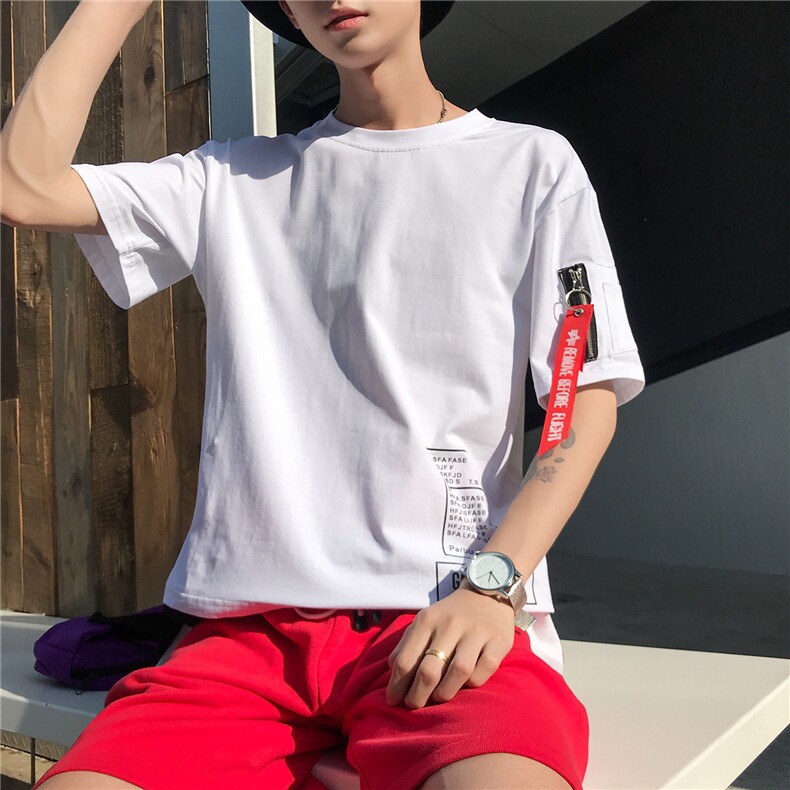 2021夏季男士假两件T恤奥代尔织带短袖703-T159-P30[]DX113,男装T恤,星座703