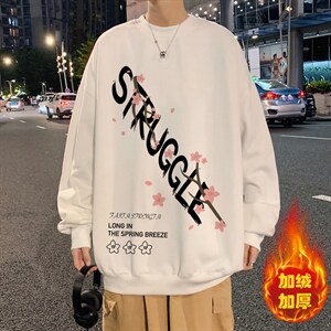 WY22-P28圆领卫衣男士潮牌上衣男长袖T恤男长袖t恤男加绒P36图片