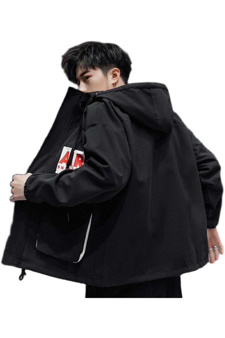 秋季外套男韩版潮流宽松帅气连帽青少年上衣夹克男J,男装夹克,电商B226-2（原B217-2）