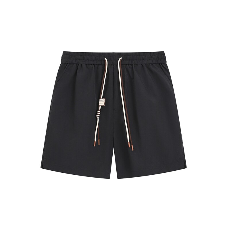 夏季侧开衩冰丝三分速干休闲短裤 DK057平铺 锦纶(S-2XL)TP22图片