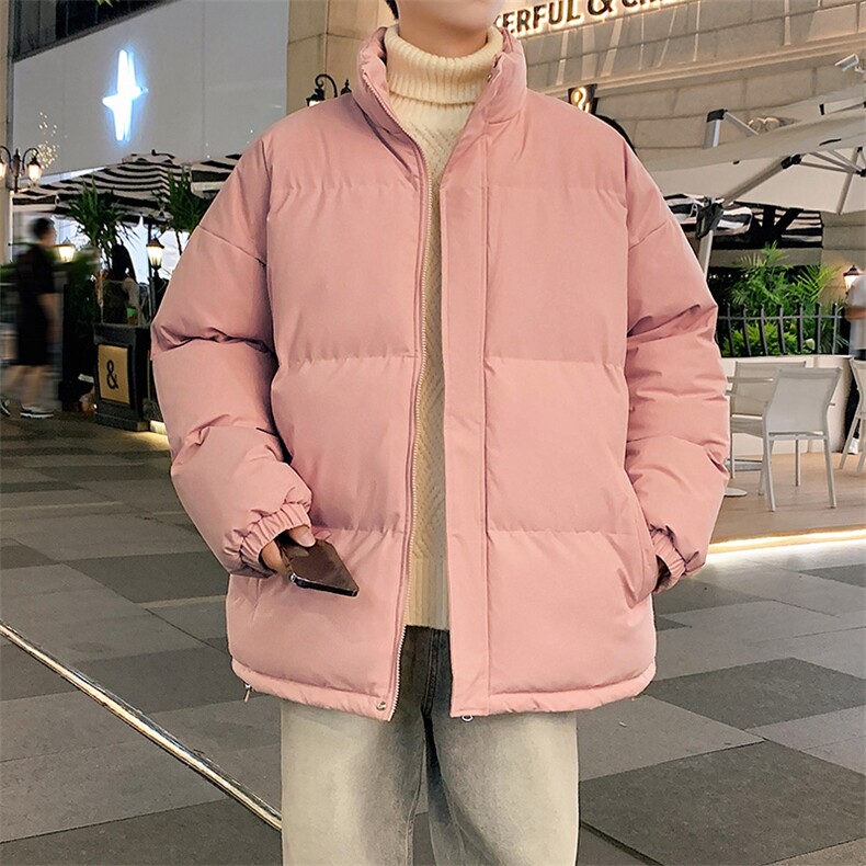 棉服棉袄秋冬新款棉衣外套纯色连帽面包服保暖加厚A436-1266-P60,男装棉衣,电商A436