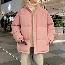 棉服棉袄秋冬新款棉衣外套纯色连帽面包服保暖加厚A436-1266-P60，男装棉衣，电商A436
