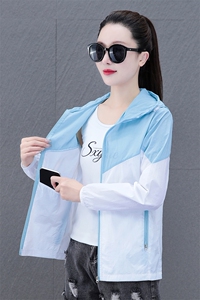 燕颉冰丝防晒衣女外套薄款夏季2023年中年大码骑车防晒服开衫透气图片