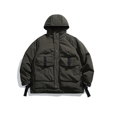 2025冬季新款男日系潮牌连帽白鸭绒羽绒服加厚外套棉衣YR68-F295，男装棉衣，电商A101（原外27）