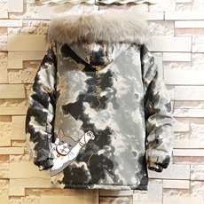 MC49013-P135日系潮衣男大码派克服男工装服外套袄砖墙，男装棉衣，电商A040A
