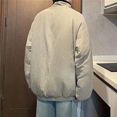 男生棉衣纯色简约棉袄A97-P77，男装棉衣，电商D312
