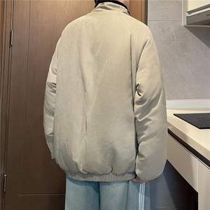 男生棉衣纯色简约棉袄A97-P77图片