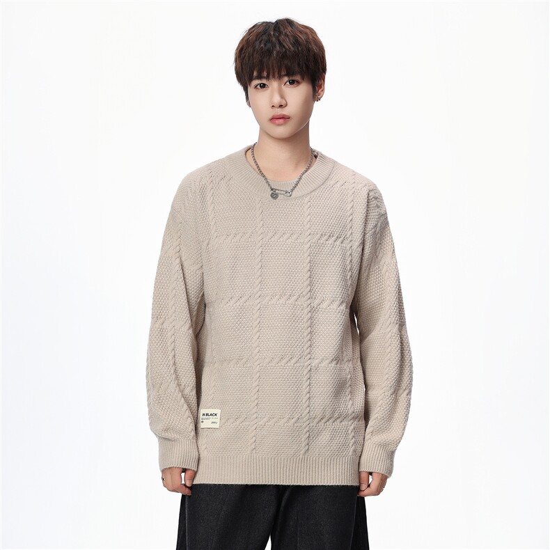 【新品】2025秋冬男士时尚休闲百搭针织毛衣潮流-M0147-P40,男装针织衫/毛衣,星座1105-1
