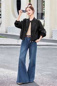 欧货高级感淡黄色白皮衣外套女2026春秋新款蝙蝠袖pu短夹克小个子图片