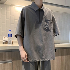 夏季清爽舒适透气宽松翻领短袖TT320特批37，男装T恤，星座718