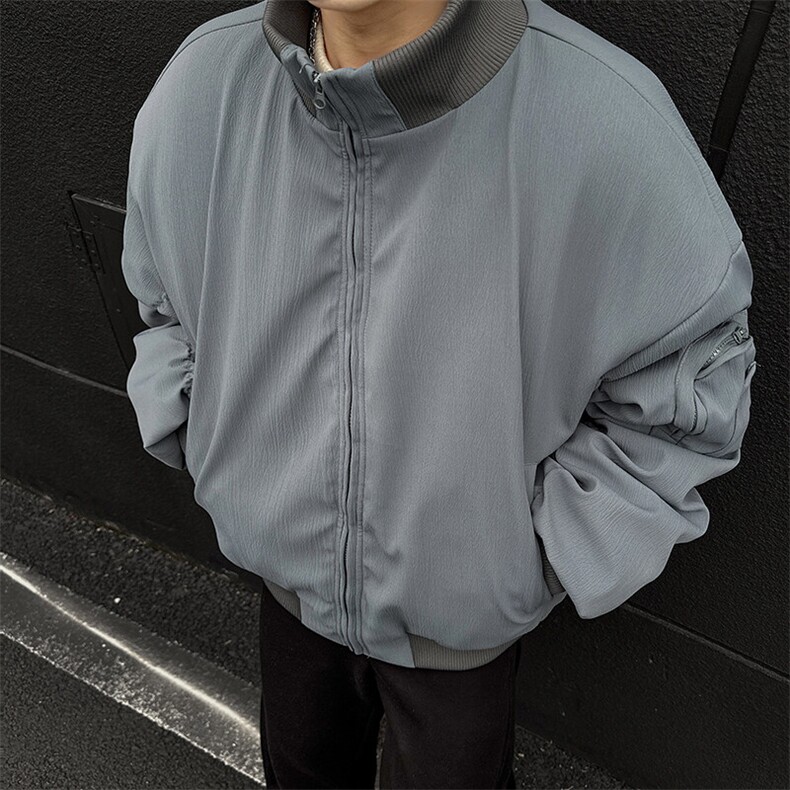 JK8845-TP55美式复古肌理感飞行员夹克现货,男装夹克,星座1503