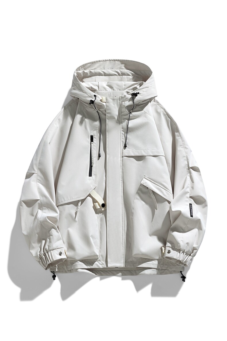 AJ136-P98冬季加绒加厚连帽冲锋衣防风防水插色拼接棉衣外套,男装棉衣,星座109