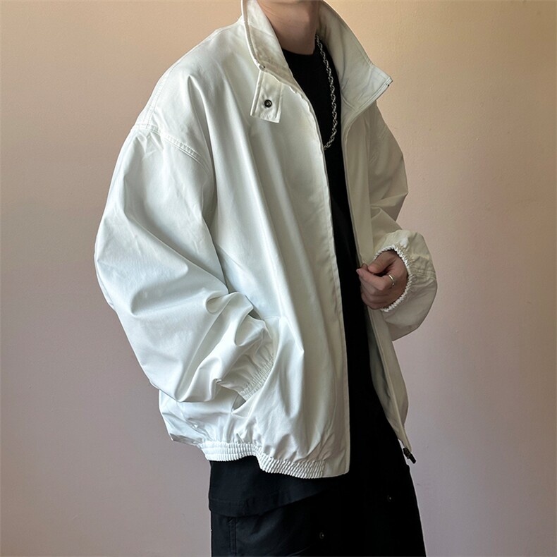 秋季新款现货短款夹克外套男宽松休闲立领上衣A351-AJ2598-P125,男装夹克,电商A351