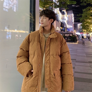羽绒棉服男冬季休闲冬装潮牌加厚保暖灯芯绒外套男M0776-P105图片