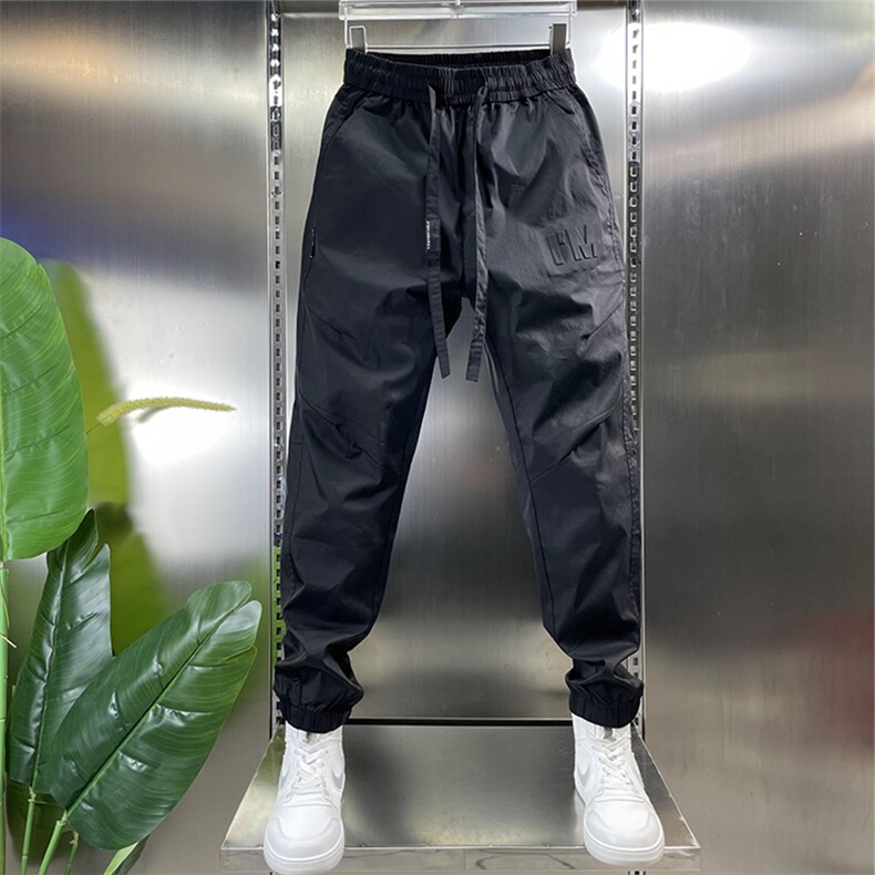 夏季新款潮牌百搭休闲裤子男士透气时尚束脚裤痞帅宽松工装哈伦裤,男装休闲裤,电商B212（原钱塘6029）