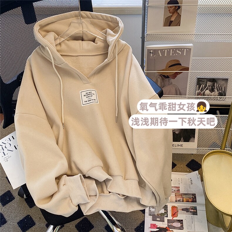 秋装连帽外套女卫衣设计感潮牌卫衣韩版宽松E630-P45，女装短外套，星座911-2(原星座613-2）