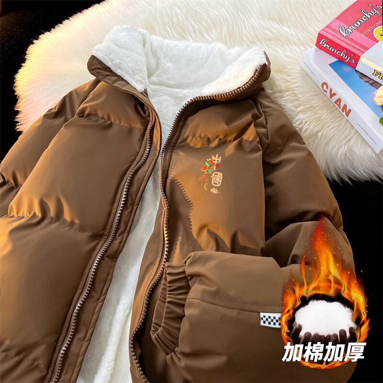 抖音得物品质深度库存三防面料加绒加厚棉衣外套冬棉服WM11159P85图片