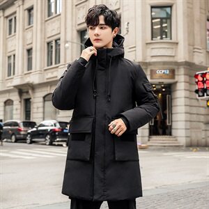 电商B247 2020冬季新款男修身白鸭绒休闲羽绒服潮 F006图片