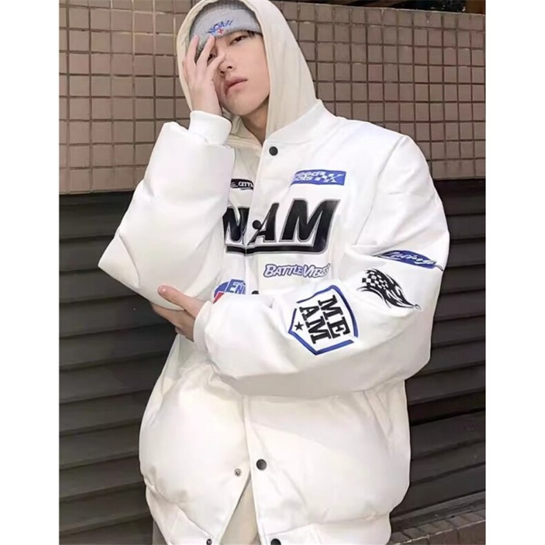 夹克男赛车服机车服春季男士皮衣美式街头风帅气外套MD02,男装夹克,星座1116A（原606A-3）