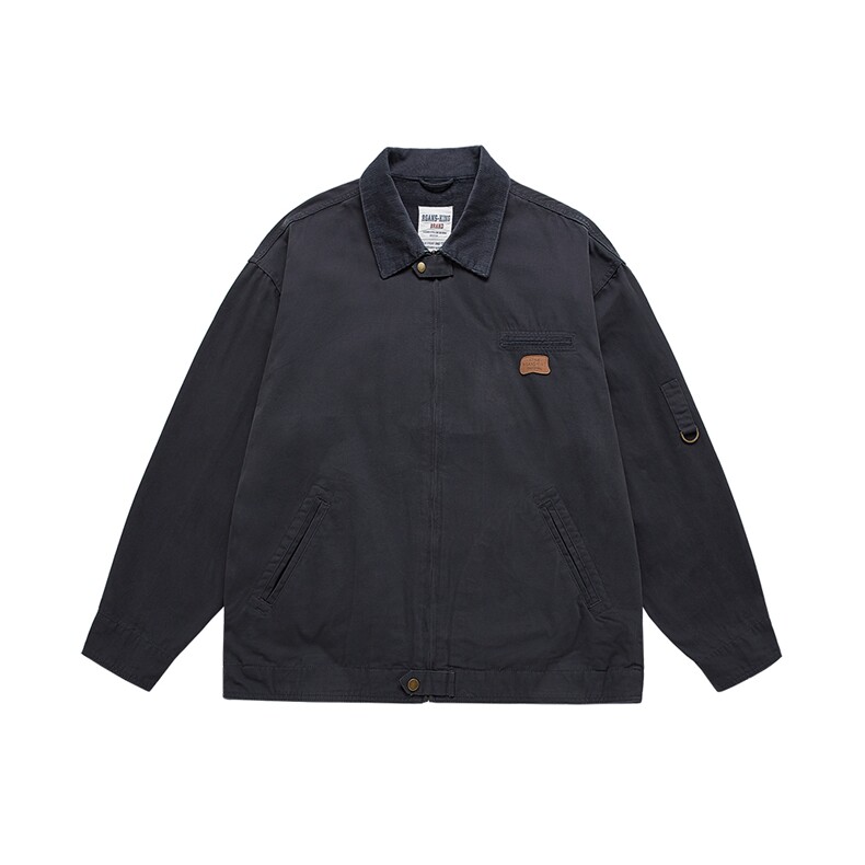 秋季新款宽松工装大码水洗撞色休闲夹克外套N5509/P120,男装夹克,星座202-1