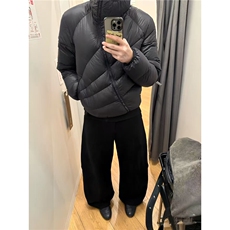 网图冬季斜拉链连帽排骨轻量保暖棉服MY125/P110，男装棉衣，星座205-3