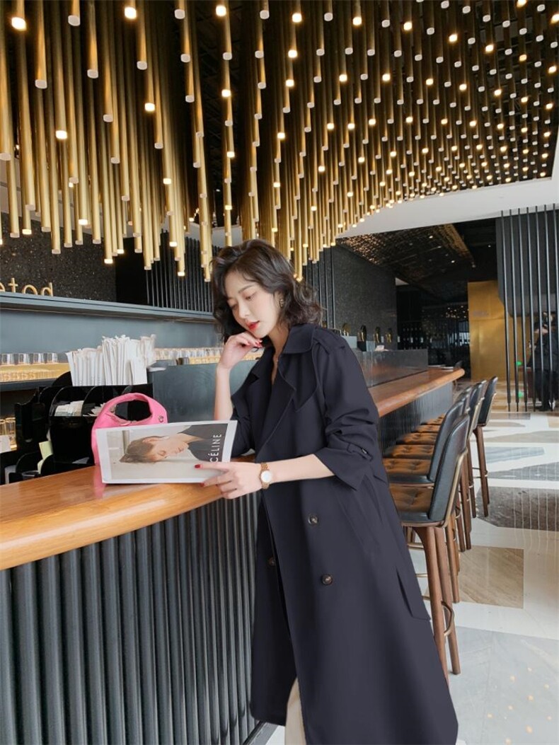 多边形韩版风衣，女装风衣，卡西姆