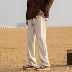 2024新款宽松直筒卫裤65%棉35%715-6-BK807P55，男装休闲裤，星座715-6