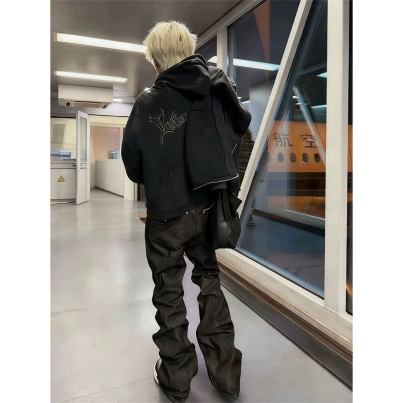 「微喇堆积」YKK拉链原牛四线窄宽牛仔裤ZK0464-P65，男装牛仔裤，星座313A(原308A-2)