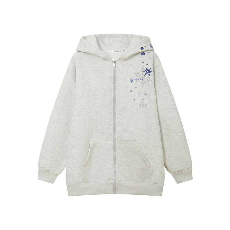 现货-春秋卫衣开衫重磅高品质雪花刺绣卫衣1016-1Y147P76K138,男装卫衣,星座1016-1（原电商B408-1）