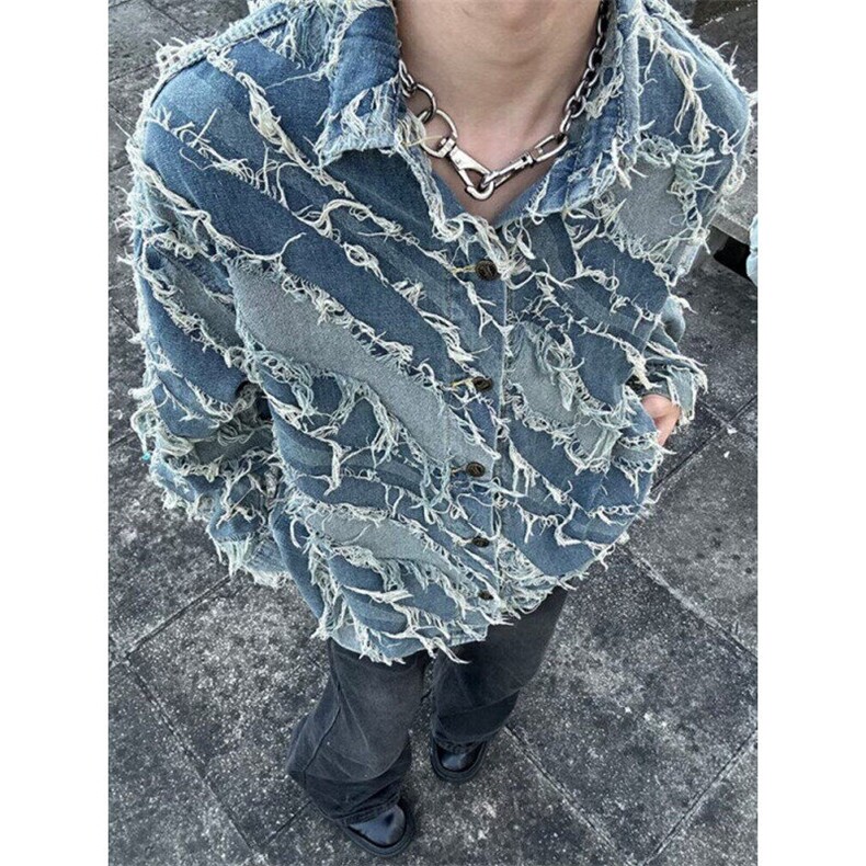 宽松型常规款方领春秋冬潮流美式复古外套男春秋季长袖J2227,男装夹克,星座1116A（原606A-3）