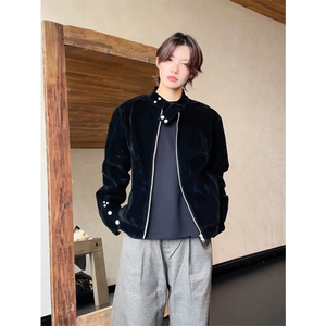 网图有货 ”摩登年代“复古工艺立领哈灵顿夹克外套男女 A816-P68图片
