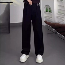 轻奢潮牌男女时尚休闲裤阔腿显瘦西裤宽松SLZ415P44，男装西裤，星座1112-1