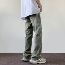 2024美式牛仔裤男款直筒长裤潮N9077P43，男装牛仔裤，星座1116-2