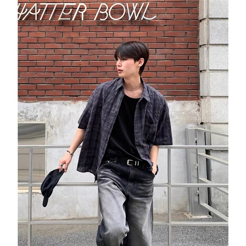 防晒宽松长袖衬衣复古格子男女旅行户外防紫外线聚酯纤维CS370,男装衬衫,星座1116A（原606A-3）